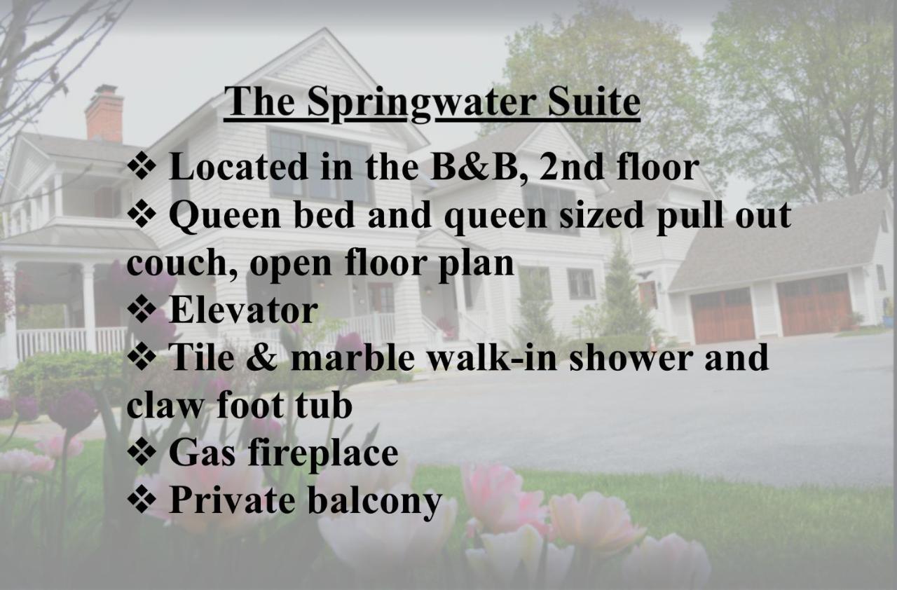 The Springwater Bed And Breakfast Saratoga Springs Ngoại thất bức ảnh
